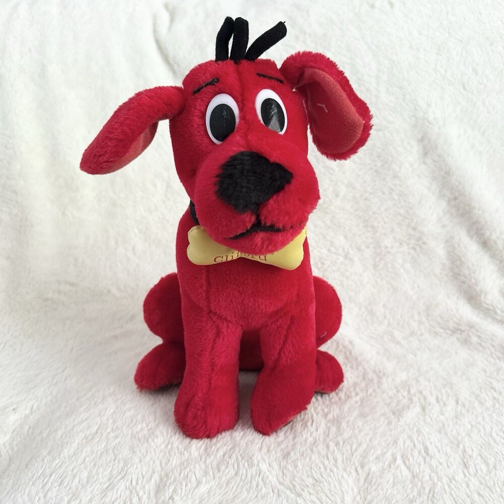 Vintage Clifford The Big Red Dog Plush Sitting 11” Stuffed Animal Toy